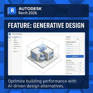 Revit บัตรสมาชิก 3 ปี 2026/2025/2024 สำหรับ PC/Mac รุ่น Edu ซอฟต์แวร์เครื่องมือเขียน<span class=keywords><strong>แบบ</strong></span>วาดภาพบนคอมพิวเตอร์ - ทั่วโลก - Product Image 2