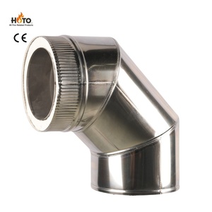 Thép Không Gỉ Đôi Tường Cách Nhiệt Ống Khói Ống 1M Ống Khói 0.5M Cho Bếp Lò Sưởi Gỗ Phụ Kiện - Product Image 5