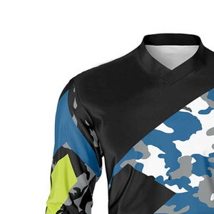 Maillot de motocross personnalisé de haute qualité pour la conduite en extérieur, respirant, avec design imprimé, unisexe - Product Image 4