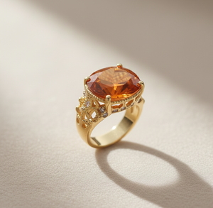 925 Silver Natural Citrine Ring for Women Luxury Gemstone Jewelry for Weddings Parties and Everyday Fashion - Product Image 4