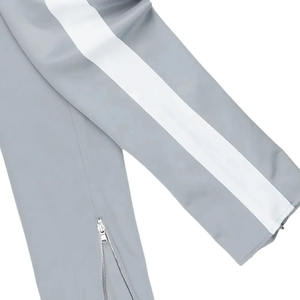 Survêtement à lacets avec LOGO personnalisé pour hommes Streetwear vintage de haute qualité Ensemble pantalon veste à fermeture éclair 100% coton grande taille pour - Product Image 5