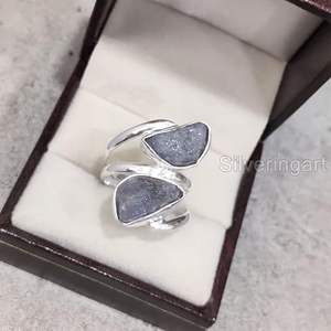 Bague pour femme en Tanzanite naturelle, pierre de naissance de décembre, cadeau de Noël, bijoux faits à la main, bague en argent sterling 925 - Product Image 5