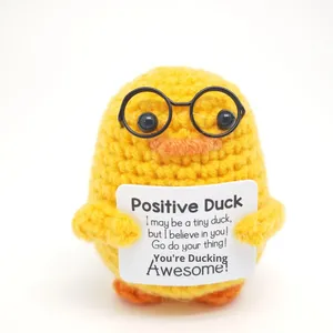 Handmade Funny-Faced Crocheted Duck <b>Plush</b> Best-Selling Wholesale Product for All Ages for Graduation & Daily Gifts All Ages - Product Image 3