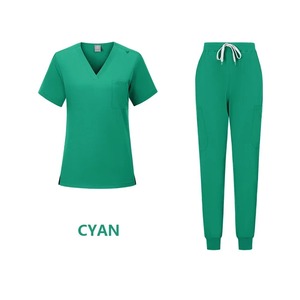 Femmes fermeture éclair ouverture gommage manteau col coton allaitement uniforme Spa vêtements de travail médecin salopette pour professionnels médicaux vétérinaires - Product Image 5