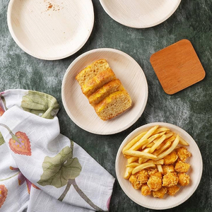 Assiettes rondes biodégradables jetables Vaisselle écologique pour les fêtes, les événements et les repas à la maison - Product Image 5