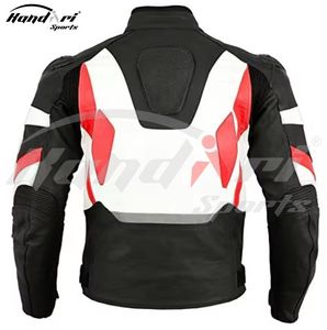 Chaqueta de cuero de moto a prueba de viento para hombre de diseño personalizado 2025 diseño impreso de talla grande para carreras de bicicletas precio al por mayor - Product Image 5
