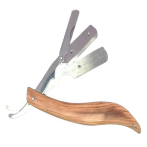 Maquinilla de afeitar de peluquero profesional de alta calidad, mango de madera, tendencia superior, superventas, nueva llegada, logotipo personalizado, OEM de alta calidad - Product Image 1