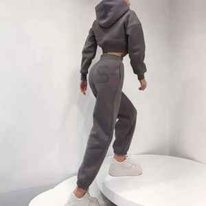 Custom Logo Women's Full Sleeve Women's Crop <b>Top</b> Hoodie Ladies Hooded Solid Colors <b>Zipper</b> <b>Top</b> Pullover Cropped Hoodie Women's - Product Image 6