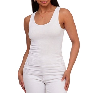 Ostriya Intl Professional High Quality Solid Color Casual <b>Women</b> <b>Tank</b> <b>Top</b> Gym Breathable <b>Knitted</b> Eco-Friendly 100% 3D Embroidery - Product Image 1