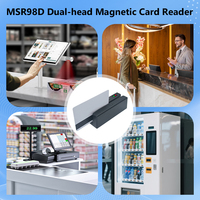 Pembaca Kartu Strip Magnetik Kepala Magnetik Tunggal 3 Jalur USB FUWEI MSR98 Berkualitas Tinggi ISO 7811 ANSI AAMVA CA DMV