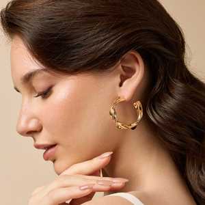 Trendy Hoop <b>Earrings</b> 193009 - Product Image 2
