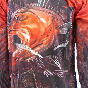 Polo de pesca personalizado UPF50 + de alta calidad, sublimación de manga larga, secado rápido, transpirable, ropa de pesca para hombre 2025 - Product Image 6
