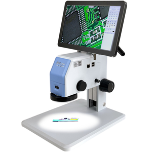 Microscopio Digital de Video 12-78X con Salida VGA, Cámara de Inspección LED de Alta Precisión para Revisión de Circuitos - Product Image 1