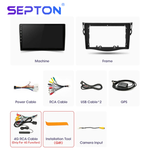 Autoradio Android Auto Carplay pour Toyota <span class=keywords><strong>RAV4</strong></span> <span class=keywords><strong>2005</strong></span> - 2013 Lecteur multimédia GPS Navigation 2din Autoradio Wifi 4G - Product Image 6
