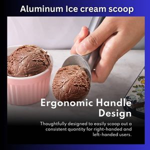 Outil de cuisine en aluminium du fabricant en gros cuillère à crème glacée antiadhésive antigel cuillères outils à crème glacée de qualité supérieure - Product Image 2