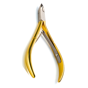 Demi-pince à ongles en or, dissolvant de peau morte Durable, pince à cuticules, Joint de tour avec poignée confortable antidérapante (5.0 pouces) - Product Image 1