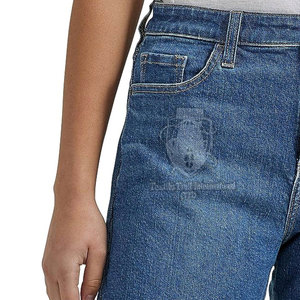 Shorts de Mezclilla para Mujer con Logotipo Personalizado, Precio de Fábrica, Shorts Cómodos para Mujer, Shorts Lisos Teñidos para Mujer - Product Image 5