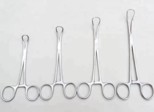 Venta al por mayor de fórceps de acero inoxidable de logotipo personalizado de acero inoxidable de toalla fórceps hemostáticos rectos curvos - Product Image 3