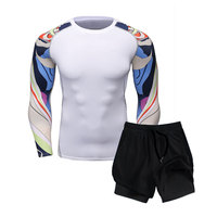 Camisetas de Entrenamiento de Compresión con Pantalones Cortos para Hombre, Traje de Entrenamiento de Jiu-Jitsu Brasileño BJJ, Disponible en Todas las Tallas y Diseños