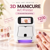 Imprimante à ongles 3D créative avec système de séchage UV LED intégré, machine de peinture rapide 2-en-1 à écran tactile pour salon de manucure