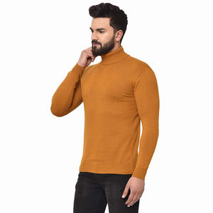 Sudaderas de cuello alto para hombres de manga larga hechas de algodón para hombres, ropa informal, sudaderas Slim Fit para hombres - Product Image 5