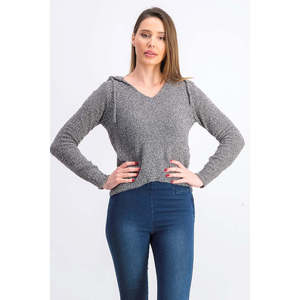 Felpa con Cappuccio Crave Fame per Ragazzi, Nera, Taglia Media, in Tessuto Lavorato a Maglia con Effetto Fuzzy e Anti-Pilling - Product Image 1