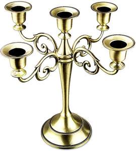 Candelabros de cristal negro Mesa de portavelas negra de Navidad para bodas - Product Image 2