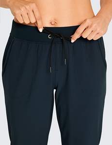 Pantalones de chándal de invierno para mujer con logotipo personalizado Pantalones de pista para correr de gimnasio de calidad al por mayor Decoración pintada Jogger - Product Image 5