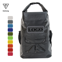 Sac étanche léger 20L pour camping et sports nautiques, en bâche PVC 500D, personnalisable avec logo et marque, 0,68 kg