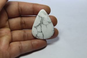 Cabochon de howlite véritable de qualité supérieure finition étonnante pierre précieuse de howlite belles pierres de bijoux aux prix de gros OEM - Product Image 4