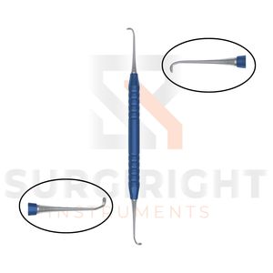 Cureta Gracey de doble cara 03 Curetas dentales periodontales de doble extremo Mango hueco Instrumentos quirúrgicos dentales de acero inoxidable - Product Image 2