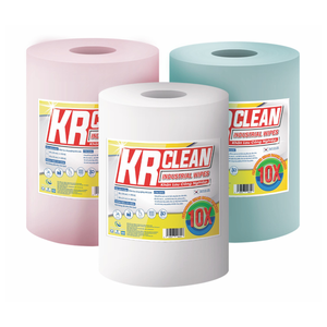 Toallitas industriales OEM y ODM de 30x30cm, toallitas blancas para sala limpia, rollo de 320 hojas, fábrica de toallitas para máquina en Vietnam - Product Image 5