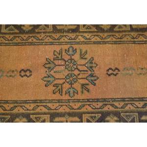 Alfombra turca de poliéster hecha a mano Vintage Beige, 26x89 pies, área grande clásica, rectángulo, patrón abstracto para sala de estar, pasillo para 4M - Product Image 5