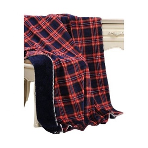 Custom 100% Organic Cotton Jacquard 100% Wool <b>Shawl</b> <b>Blanket</b> Warm Thickened Breathable GOTS Certified Throw Bed Woven Fleece - Product Image 1