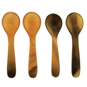 Cuillère en corne de buffle naturelle faite à la main de qualité d'exportation, manche long, écologique, non toxique, ustensile de cuisine et de salle à manger, poli lisse - Product Image 1