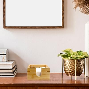 Servilletero Cuadrado de Madera Ecológico Moderno Hecho a Mano, Servilletero de Madera Maciza Natural para Mesa de Comedor, para el Hogar, Hotel, Cafetería - Product Image 3