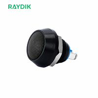 Sakelar Tombol Tekan Logam Anti Air 12v 36v 12mm Kepala Jamur Kecil Plastik/Logam untuk Arcade