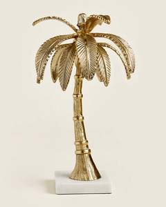 Fleur de créateur Forme personnalisée Décoration intérieure Dessus de table Bougeoir en métal doré Fleur - Product Image 2