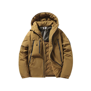 Chaqueta de invierno de algodón informal de estilo urbano para hombre con cremallera fina - Product Image 5