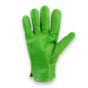 Gants de jardinage en cuir de vache vert Protection du travail Gants de travail en plein air - Product Image 2