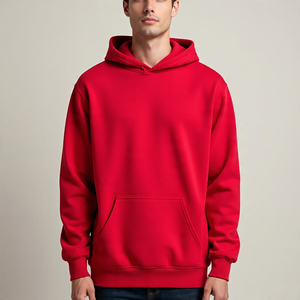 เสื้อฮู้ดสำหรับผู้ชายผ้า500มีฮู้ดสำหรับผู้ชายผ้าโพลีเอสเตอร์ทำจากผ้า GSM เสื้อสวมหัวทรงหลวมโอเวอร์ไซส์เปิดไหล่100% - Product Image 6