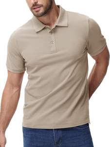 Chemise pour homme Signature, tissu piqué uni, ODM, respirant, toucher doux, flux d'air, mouvement flexible, confort quotidien, coupe moderne - Product Image 5