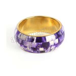 กําไล Kada ทองเหลืองสําเร็จรูปโบราณ กําไลผ้าทํามือพร้อมกําไลทํามืออินเดียแบบเย็บปะติดปะต่อกัน - Product Image 5