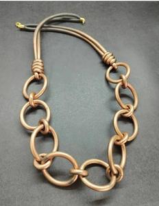 Collar de Piedra de Ágata Rosa Natural con Metal, para Mujer, Estilo Boho, Color Plateado, Gargantilla, Joyería de Boda, Regalo - Product Image 4