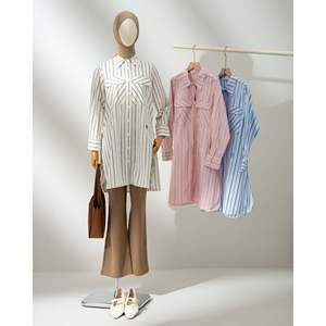 Blusa Larga a Rayas para Mujer Esme, Diseño Elegante a Rayas para Mayor Comodidad y Estilo - Product Image 2