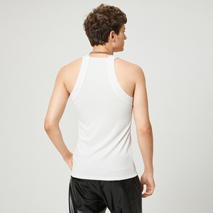 Débardeur pour homme 100% coton respirant tricoté Gym Training Sports Fitness Sleeveless Workout Shirt Casual Wear - Product Image 6
