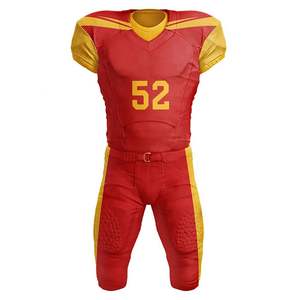 Maillot de football américain Uniformes en polyester de haute qualité pour jeunes Motifs de numéros vierges Ensemble de hauts de sport pour jeunes - Product Image 5