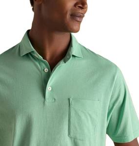 Polos de hombre de la mejor calidad personalizados en diferentes colores, ropa informal de tela de algodón transpirable y cómoda de 2 botones - Product Image 4