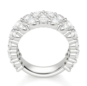 Anillo DE BODA semieterno de corte redondo, anillos de regalo de moissanita para fiestas y aniversarios, exportación directa desde la India - Product Image 3