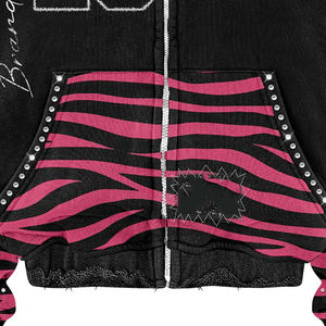 Sudadera con Capucha de Alta Calidad con Lavado Ácido, 100% Algodón, Sudadera con Capucha con Cierre y Lavado Ácido, Sudadera con Bordado Desgastado para Hombre - Product Image 2